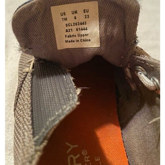 sperry velcro washable boat shoes boys size 7 - Picture 4 of 5